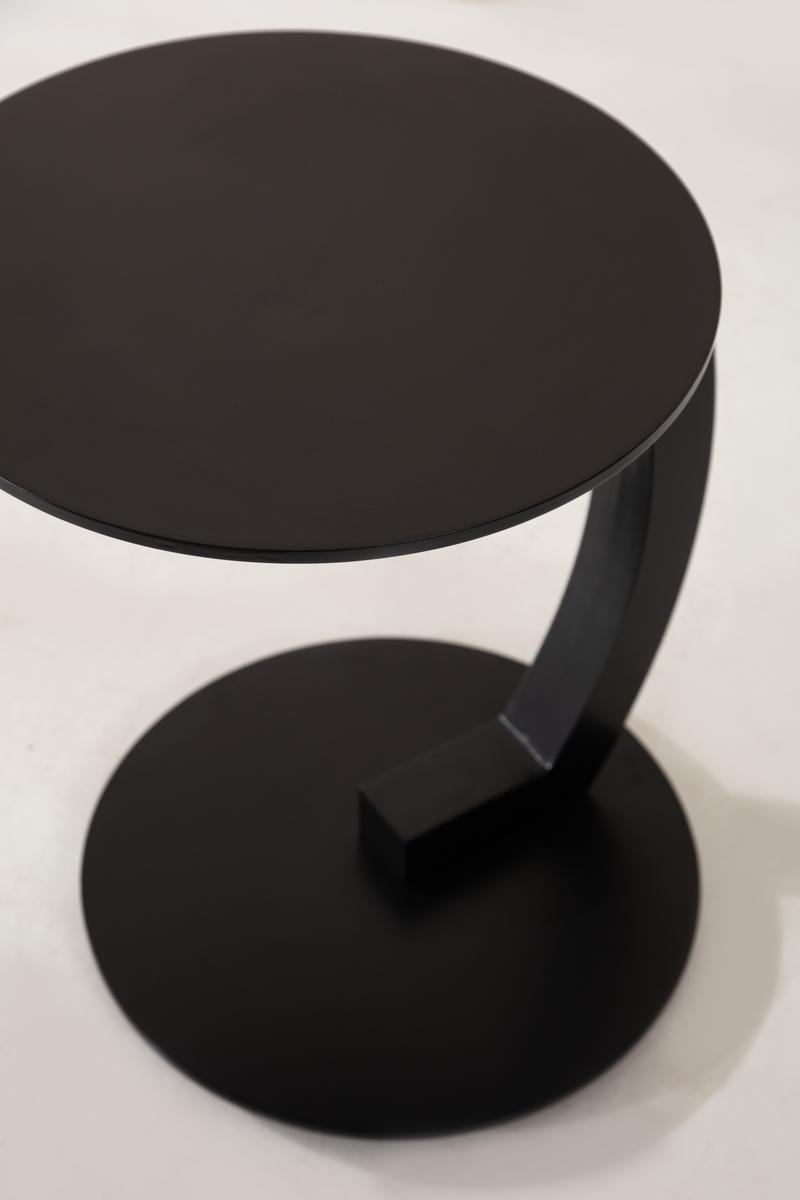Mood C Shaped Side Table Black
