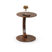 Mood C Shaped Side Table Walnut