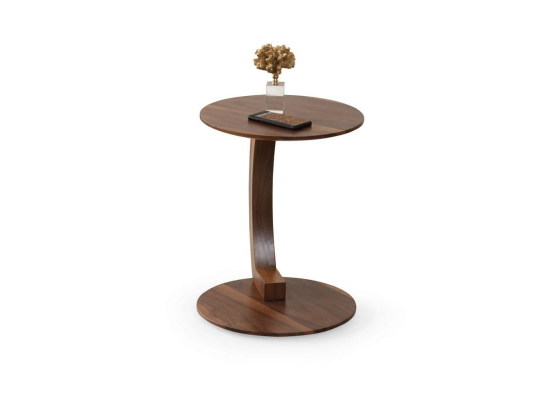 Mood C Shaped Side Table Walnut