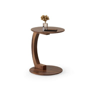 Mood C Shaped Side Table Walnut