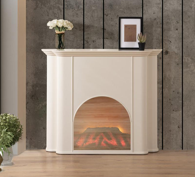 Nash Fireplace Display Console Cream