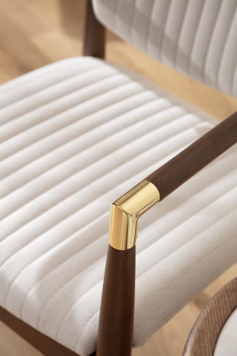 Nera Wood Armchair Beige