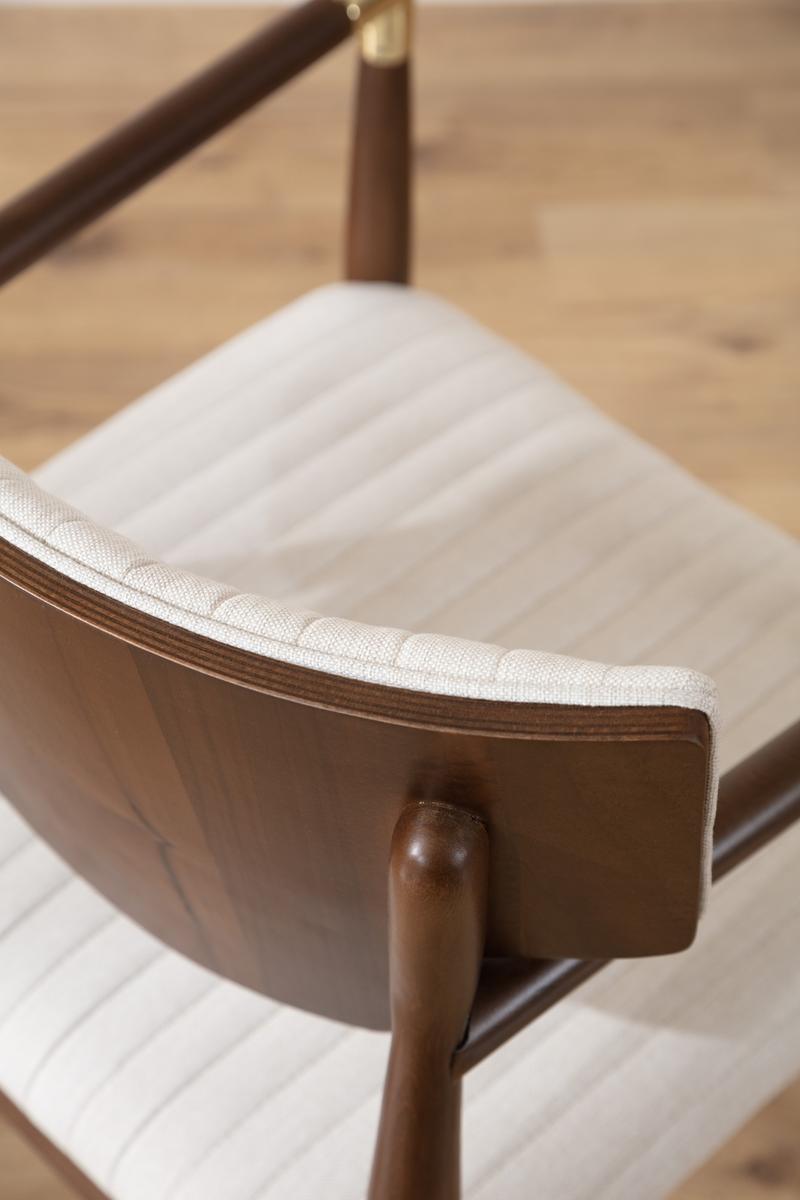 Nera Wood Armchair Beige