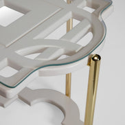 Pariza White Side Table