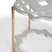 Pariza White Side Table