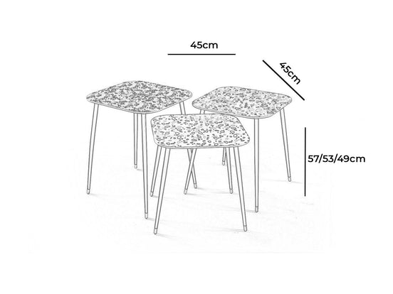Terrazzo Design Tables Set