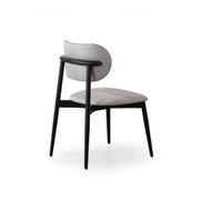 Zenn Wood Dining Chair Grey Black