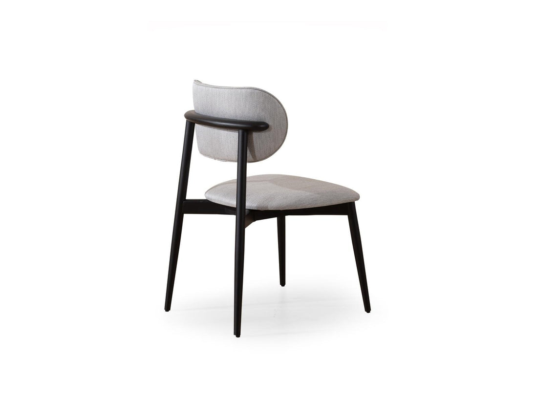 Zenn Wood Dining Chair Grey Black