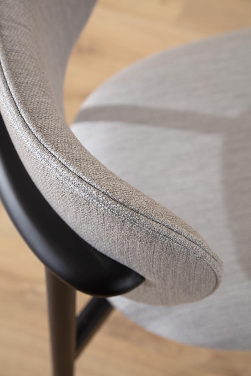 Zenn Wood Dining Chair Grey Black