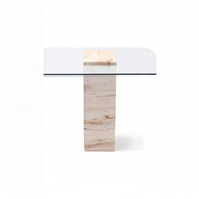Latte Dining Table Travertine