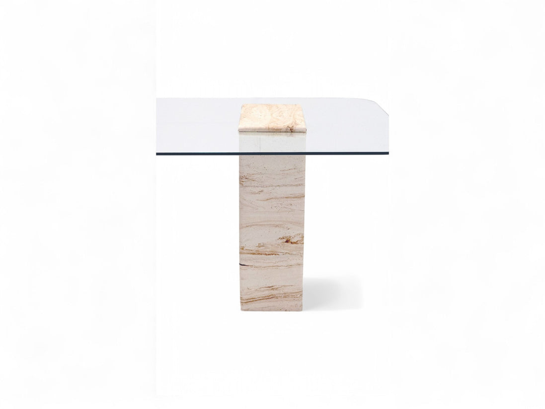 Latte Dining Table Travertine