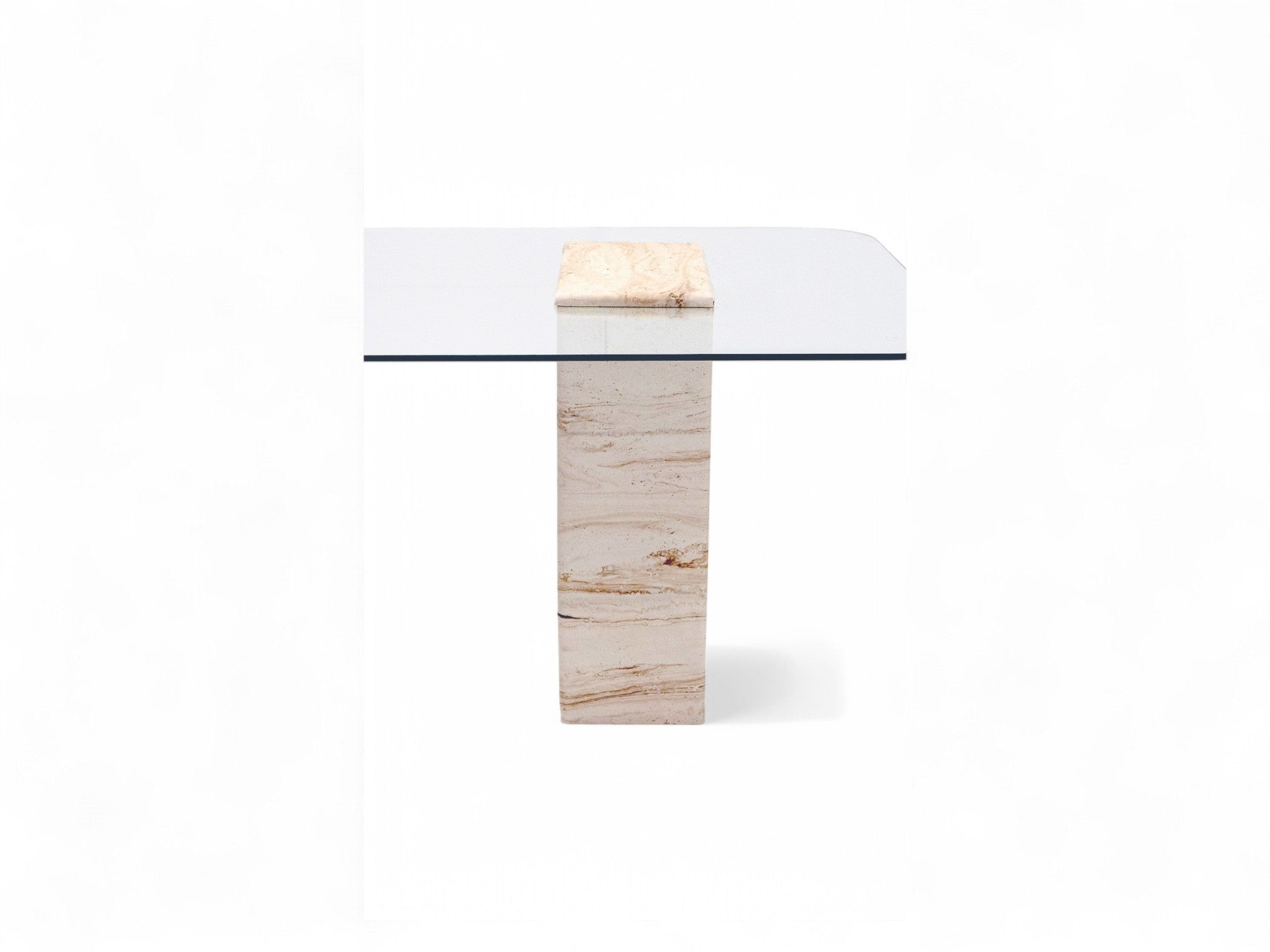 Latte Dining Table Travertine