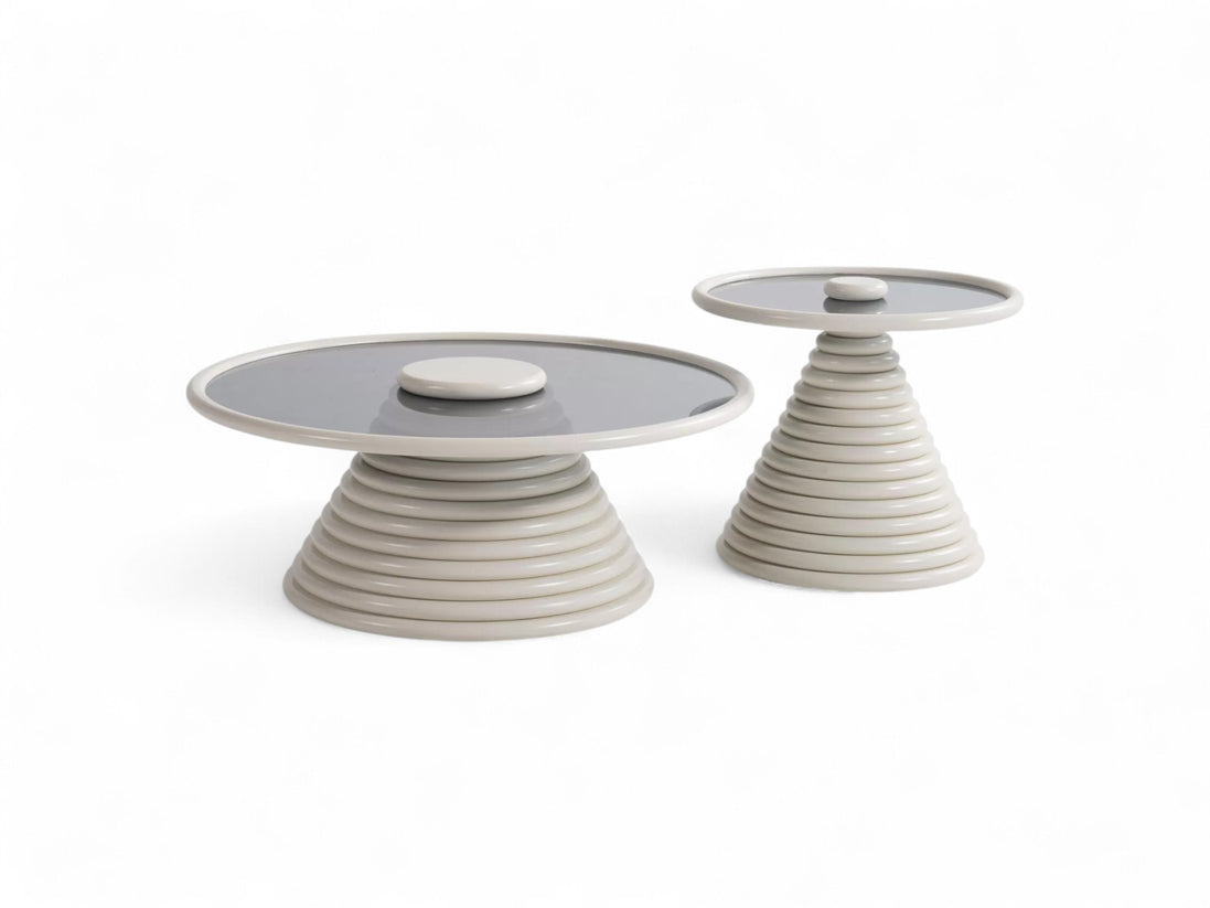 Parfum Cream Coffee Table Set
