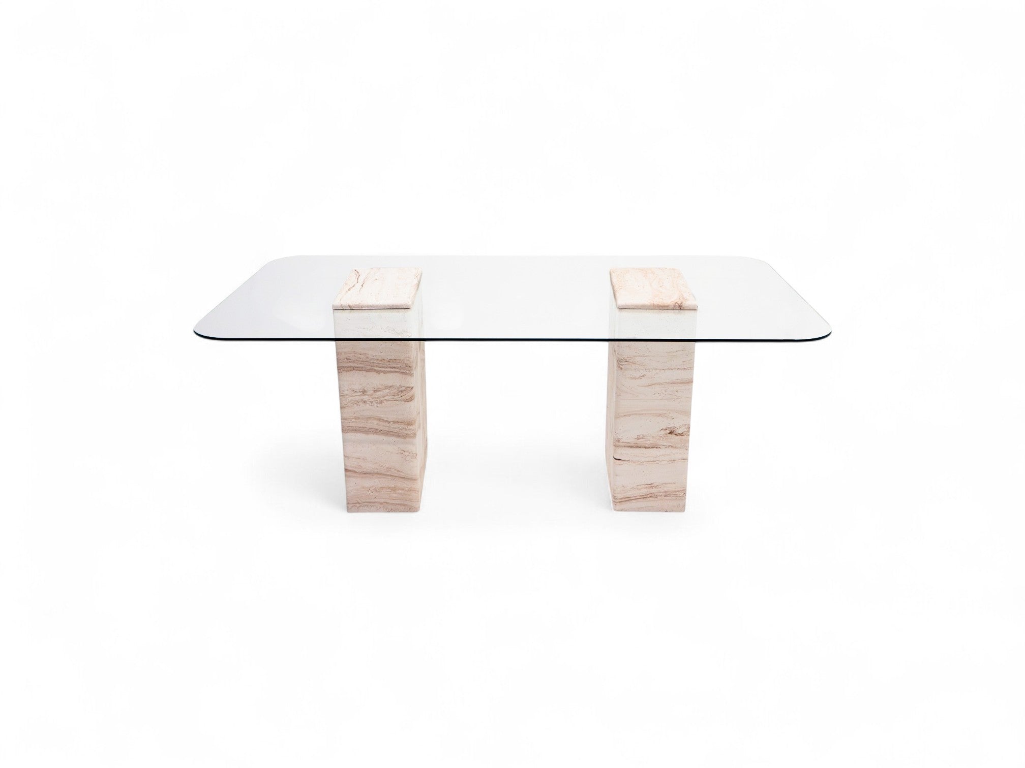 Latte Dining Table Travertine