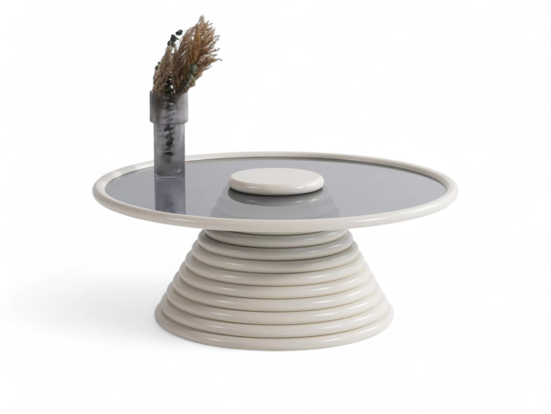 Parfum Cream Coffee Table Set