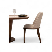 114 Dining Table Walnut Travertine