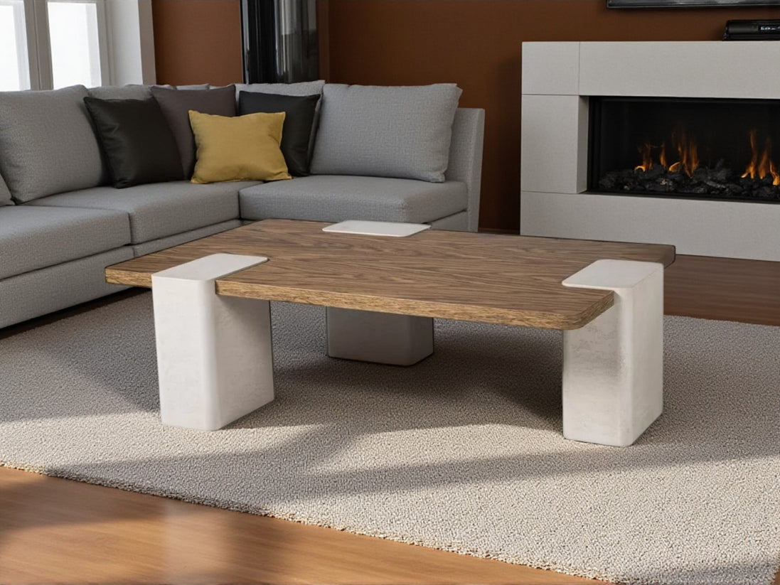Summit Travertine Coffee Table