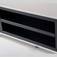 Glaze Tv Unit Cream Black 200cm