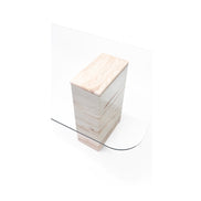 Latte Dining Table Travertine
