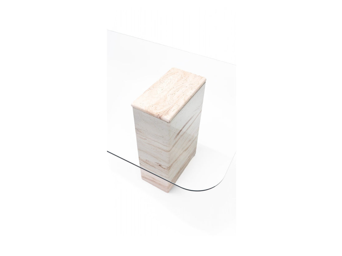 Latte Dining Table Travertine