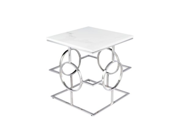 Atlas Silver Side Table