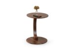 Mood C Shaped Side Table Walnut - Image 2