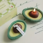 2pcs Avocado Candle: Handcrafted Stone Wax - Image 6