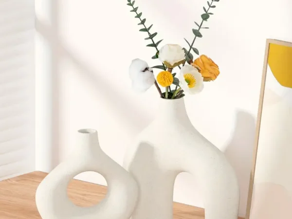 Boho Ceramic Vase Set of 2