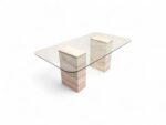 Latte Dining Table Travertine - Image 4