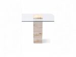 Latte Dining Table Travertine - Image 6