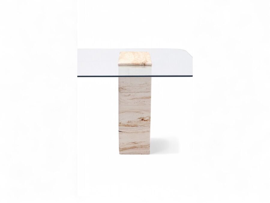 Latte Dining Table Travertine - Image 6