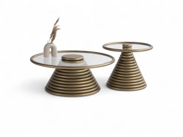 Parfum Gold Coffee Table Set