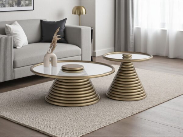 Parfum Gold Coffee Table Set